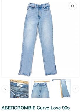 Abercrombie & Fitch Light Blue Straight Leg Jeans